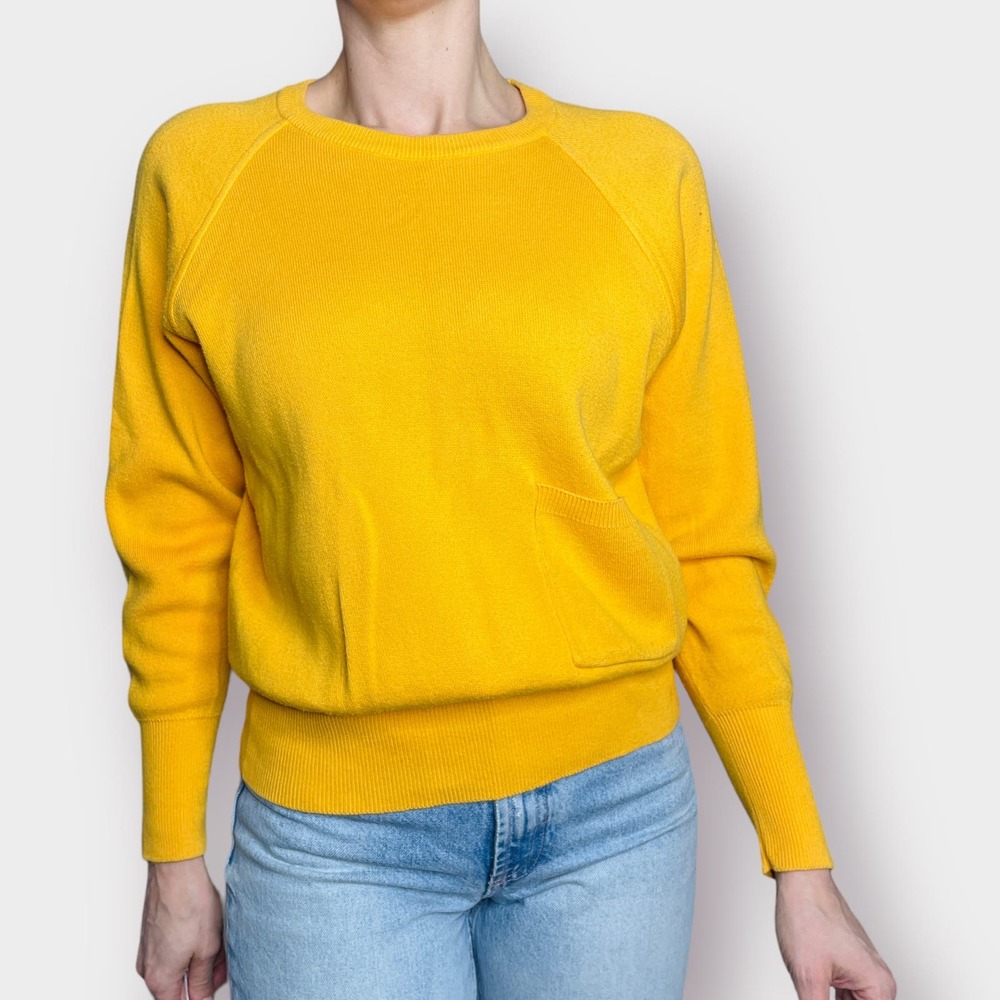 90s Casual‎ Corner Mustard Yellow Knit Top